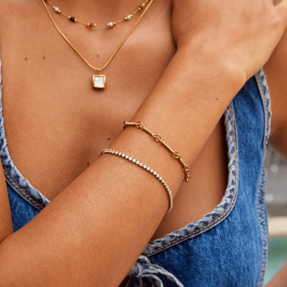 Gold Tennis Bracelet